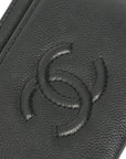 CHANEL Cocomark Caviar Skin Card Case