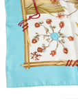HERMÈS Herbier de Gavarnie "Pressed Flowers of Gavarnie Cirque" Carre 90 Scarf