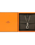 HERMES Ag925 Amulet Étrier Necklace