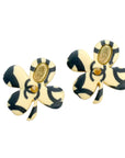 CHANEL Clover Motif Earrings