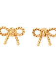 TIFFANY & CO. Ribbon Earring 750YG 2.7g