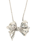 TIFFANY & CO. SV925 House Design Ribbon Necklace