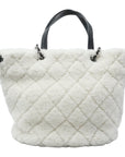 CHANEL Coco Neige Matelassé Drawstring Handbag/Shoulder Bag 2Way