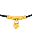 HERMES Vivier Heart Padlock Choker