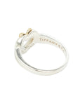 TIFFANY & CO. SV925 K18YG Heart Ribbon Ring