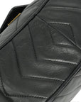 CHANEL 1991-1994 Coco Mark V-Stick Chain Lambskin Shoulder Bag