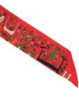 HERMES One Thousand and One H Twilly Scarf