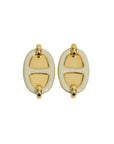 HERMES Mini Maillon Chain Link Earrings
