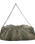 SALVATORE FERRAGAMO Suede Shoulder Bag / Clutch Bag 2-Way