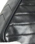 CHANEL 1991-1994 Coco Mark V-Stick Chain Lambskin Shoulder Bag