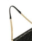 YVES SAINT LAURENT Paris Quilted Double Chain Shoulder Bag