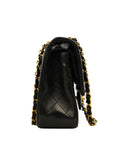 CHANEL 1994–1996 Matelassé Double Flap Lambskin Shoulder Bag