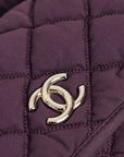 CHANEL 2008–2009 Matelassé Quilted Chain Shoulder Bag