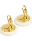 CHANEL Coco Mark Button Earrings