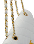 CHANEL 1994-1996 Matelassé Chain V-Flap Lambskin Shoulder Bag