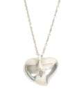 TIFFANY & CO. SV925 Curved Heart Necklace