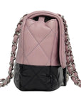 CHANEL 2008–2009 Matelassé Bicolor Chain Shoulder Bag
