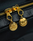 CHANEL 1996–1997 Caviar Leather Vanity Handbag / Shoulder Bag 2-Way