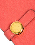HERMES Dogon GM Taurillon Clemence Wallet