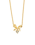 CHRISTIAN DIOR Ribbon Pendant Necklace