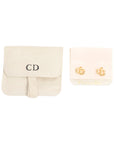 CHRISTIAN DIOR CD Logo Earrings