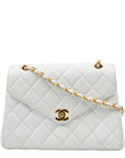 CHANEL 1994-1996 Matelassé Chain V-Flap Lambskin Shoulder Bag