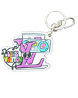 LOUIS VUITTON Porte-Cles Monogram Comics Keychain MP3456