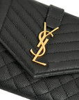 YVES SAINT LAURENT Cassandra Logo Trifold Wallet