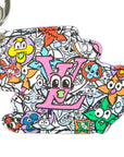 LOUIS VUITTON Porte-Cles Monogram Comics Keychain MP3456