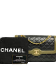 CHANEL Matelassé Chain Bicolor Shoulder Bag