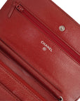 CHANEL 2014 Matelasse Caviar Skin Chain Wallet / Shoulder Bag
