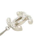 CHANEL Coco Mark Square Rhinestone Reversible Necklace
