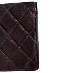 CHANEL Matelassé Tweed Bi-fold Long Wallet