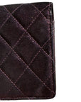 CHANEL Matelassé Tweed Bi-fold Long Wallet
