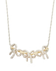TIFFANY & CO. SV925 K18YG Triple Ribbon Necklace