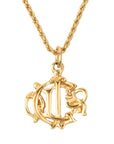 CHRISTIAN DIOR Emblem Necklace