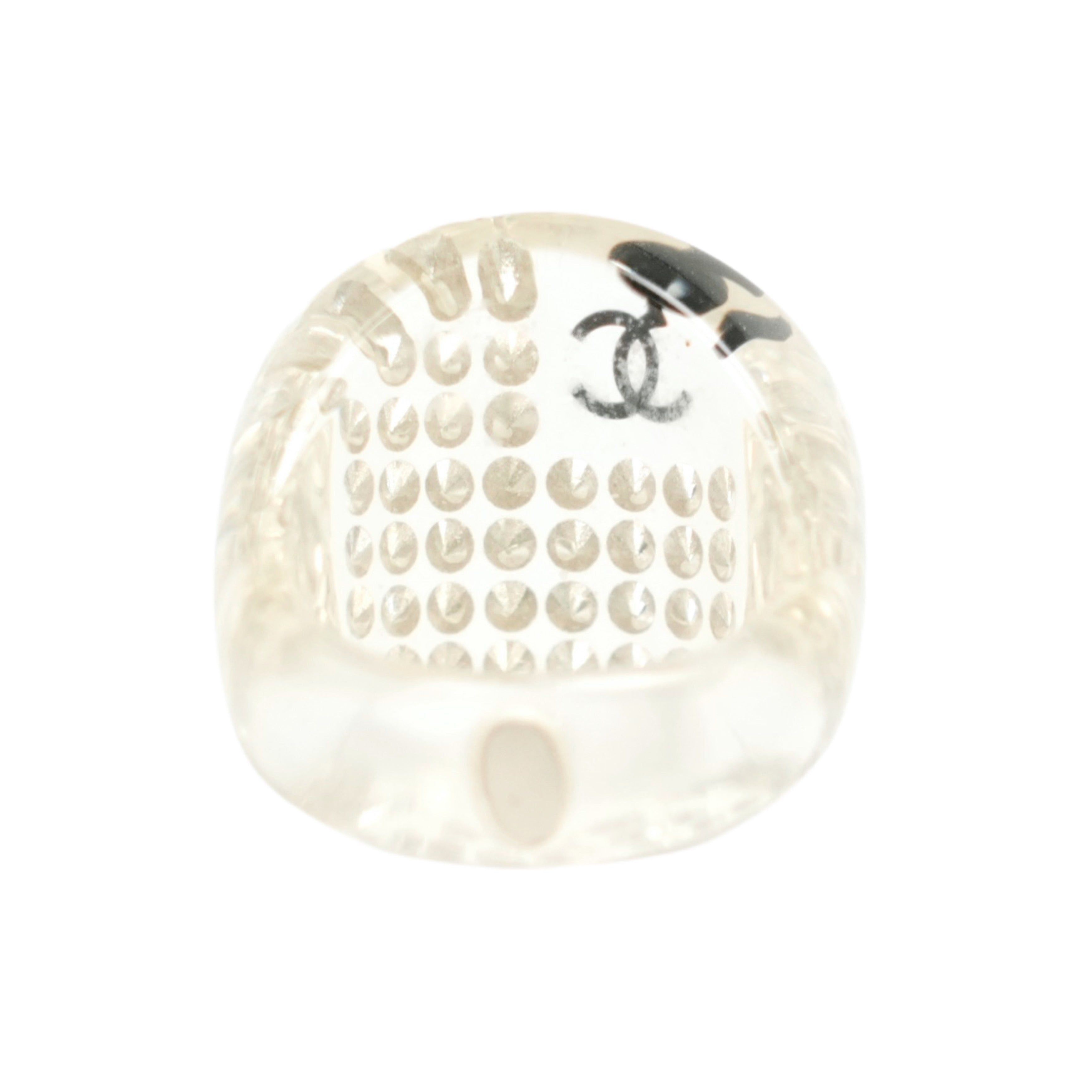 CHANEL Coco Mark Rhinestone Ring – Aime Vintage