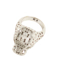 Vintage-Style Leopard Motif Rhinestone Ring