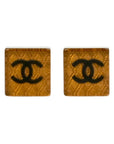 CHANEL Square Coco Mark Earrings
