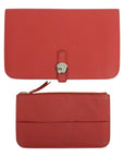 HERMES Dogon GM Taurillon Clemence Wallet
