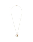 TIFFANY & CO. SV925 K18YG Double Open Heart Necklace