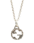 GUCCI SV925 Arabesque Interlocking GG Logo Necklace