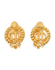 CHRISTIAN DIOR CD Logo Earrings