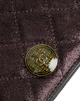 CHANEL Matelassé Tweed Bi-fold Long Wallet