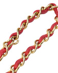 CHANEL 1986-1988 Drawstring Chain Ostrich Shoulder Bag