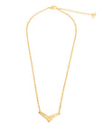 CHRISTIAN DIOR V-Shaped Rhinestone Necklace