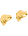 GIVENCHY Rhinestone Heart Earrings