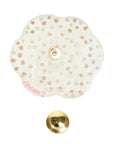 CHANEL Stone Camellia Brooch
