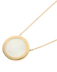 TIFFANY & CO. AU750 T Two Circle Diamond Necklace