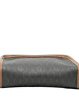 CHRISTIAN DIOR Canvas Honeycomb Pattern Pouch